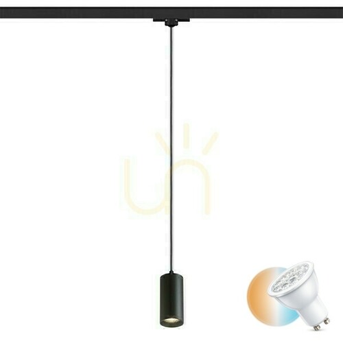Jelölje be Belenos függőlámpa 3 fázisra. Rails Fekete 230 V Led Gu10 9 W.