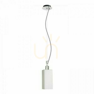 Liz New Opálüveg/króm függőlámpa 230 V E27 28 W. small 2