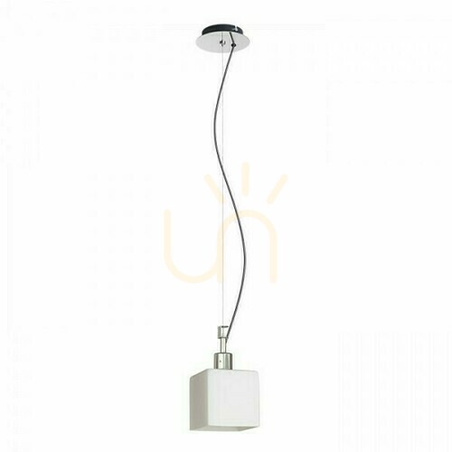 Jelölje be Dados Új opálüveg/króm függőlámpa 230 V E27 28 W.