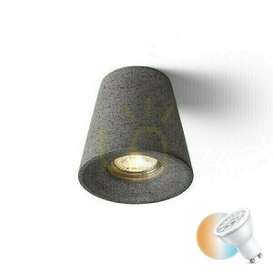 Downlight Volca mennyezeti beton/dekor sötét gránit 230 V Led Gu10 5 W. small 0