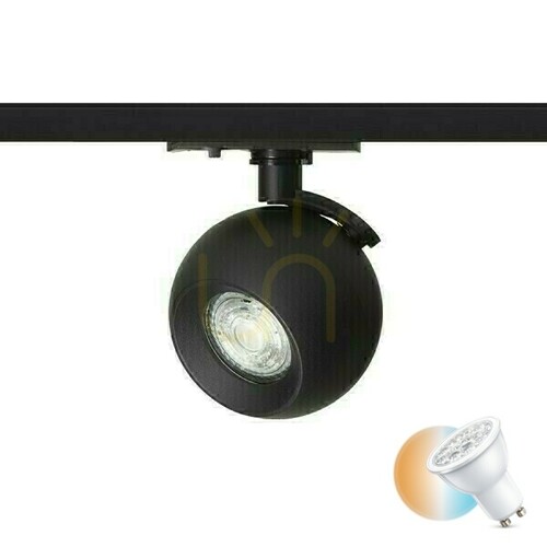 Jelölje be Siena Spotlight 1 fázisra. Rails Fekete 230 V Gu10 50 W