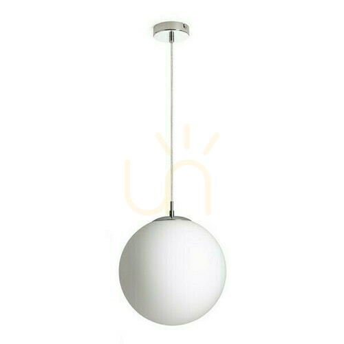 Jelölje be Luna 30 Opálüveg/króm függőlámpa 230 V Led E27 15 W.