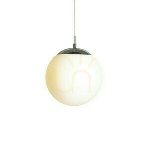Luna 20 opálüveg/króm függőlámpa 230 V Led E27 15 W. small 2