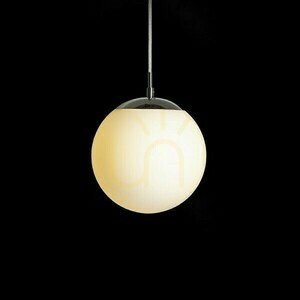 Luna 20 opálüveg/króm függőlámpa 230 V Led E27 15 W. small 3