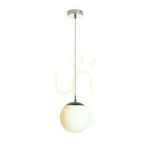 Luna 20 opálüveg/króm függőlámpa 230 V Led E27 15 W. small 4