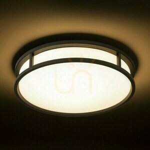 Fürdőszobai mennyezeti lámpa GRANDE LED 35 Rendl R13679 fekete opálüveg LED 24W 1700 lm 3000 K IP44 ø37,5 cm small 3