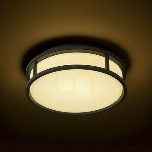 Jelölje be Fürdőszobai lámpa Grande Led 25 mennyezeti opálüveg/fekete 230 V 12 W Ip44 3000 K