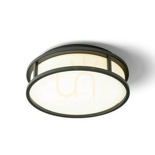 Jelölje be Fürdőszobai lámpa Grande Led 25 mennyezeti opálüveg/fekete 230 V 12 W Ip44 3000 K