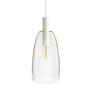 Bellini L E14 fehér átlátszó üveg függőlámpa 230 V 15 W. small 2