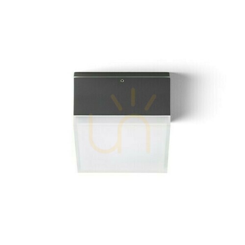 Jelölje be Plafonds kültéri Orin Sq mennyezet antracit szatén akril 230 V Led 10 W Ip54 3000 K