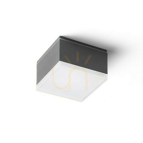 Jelölje be Plafonds kültéri Orin Sq mennyezet antracit szatén akril 230 V Led 10 W Ip54 3000 K