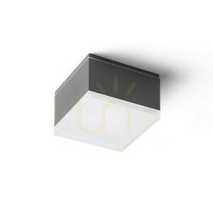 Plafonds kültéri Orin Sq mennyezet antracit szatén akril 230 V Led 10 W Ip54 3000 K small 0