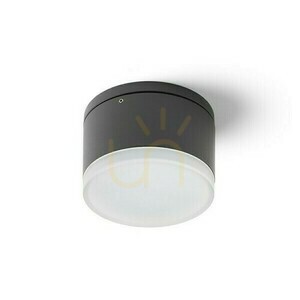 Plafonds kültéri Orin R mennyezeti antracit szatén akril 230 V Led 10 W Ip54 3000 K small 0