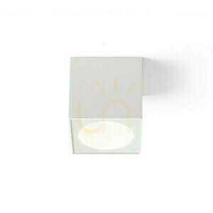 Kültéri Plafonds Senza Sq Ceiling Fehér átlátszó üveg 230 V Led 6 W Ip65 3000 K small 3