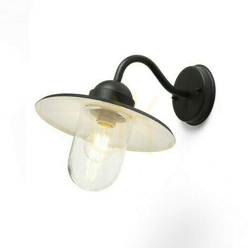 Jelölje be Beacon kültéri fali lámpa Fekete texturált üveg 230 V E27 60 W Ip44