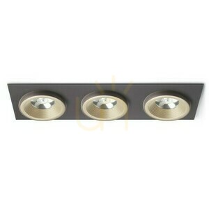 Sharm Sq Iii Pearl Gold/Bronzé süllyesztett lámpatest 230 V Led 3x10 W 24° 3000 K small 0