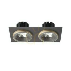 Sharm Sq Ii Süllyesztett lámpatest Bronz/gyöngyházarany 230 V Led 2x10 W 24° 3000 K small 1