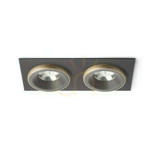 Sharm Sq Ii Süllyesztett lámpatest Bronz/gyöngyházarany 230 V Led 2x10 W 24° 3000 K small 0