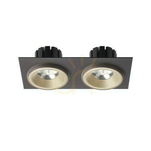 Jelölje be Sharm Sq Ii Pearl Gold/Bronzé süllyesztett lámpatest 230 V Led 2x10 W 24° 3000 K