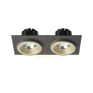 Sharm Sq Ii Pearl Gold/Bronzé süllyesztett lámpatest 230 V Led 2x10 W 24° 3000 K small 2