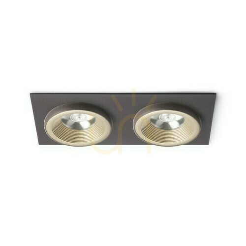 Jelölje be Sharm Sq Ii Pearl Gold/Bronzé süllyesztett lámpatest 230 V Led 2x10 W 24° 3000 K