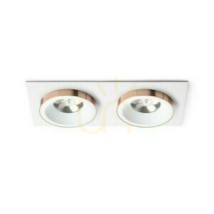Sharm Sq Ii Süllyesztett lámpatest Fehér réz 230 V Led 2x10 W 24° 3000 K small 0