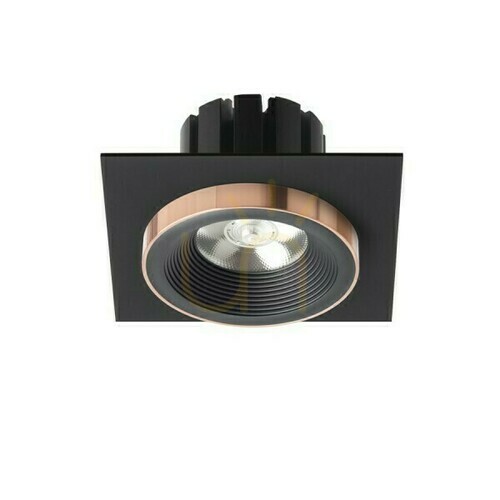 Jelölje be Rendl SHARM SQ I süllyesztett lámpatest, fekete / fekete réz, LED 10 W, 3000 K, 24°