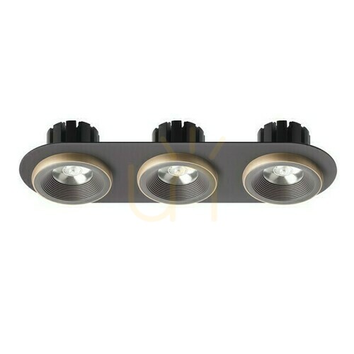 Jelölje be Sharm R Iii süllyesztett lámpatest Bronz/gyöngyházarany 230 V Led 3x10 W 24° 3000 K
