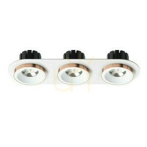 Sharm R Iii süllyesztett lámpatest fehér réz 230 V Led 3x10 W 24° 3000 K small 1