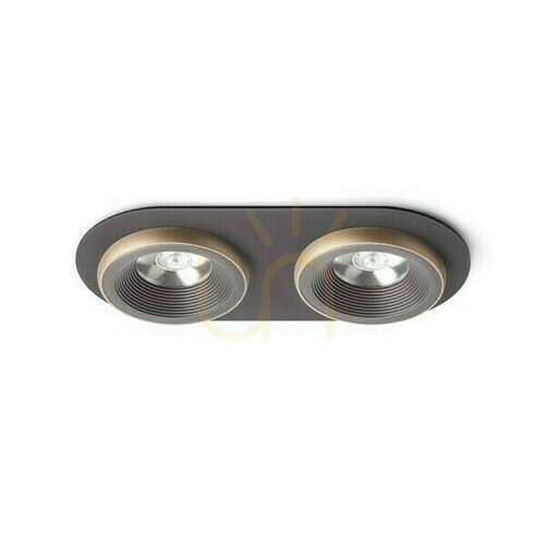 Jelölje be Sharm R Ii süllyesztett lámpatest Bronz/gyöngyházarany 230 V Led 2x10 W 24° 3000 K