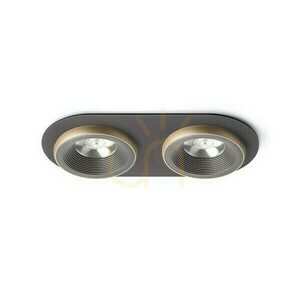 Sharm R Ii süllyesztett lámpatest Bronz/gyöngyházarany 230 V Led 2x10 W 24° 3000 K small 0
