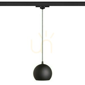 Copa függőlámpa sínekre 3 fázisú Fekete üveg 230 V E27 28 W. small 1