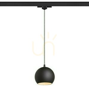 Copa függőlámpa sínekre 3 fázisú Fekete üveg 230 V E27 28 W. small 0