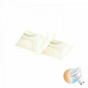 Quo Sq Ii Süllyesztett gipsz 230 V Gu10 2x35 W lámpatest. small 0