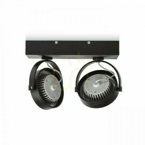 Jelölje be Fali lámpa Kelly Led Ii Dimm fali lámpa Fekete 230 V 2x12 W 24° 3000 K