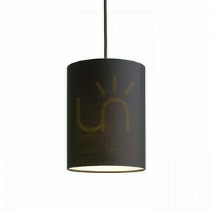 Rendl RON 15/20 fekete policotton / fehér PVC E27 lámpaernyő, R13049 small 2