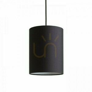 Rendl RON 15/20 fekete policotton / fehér PVC E27 lámpaernyő, R13049 small 3