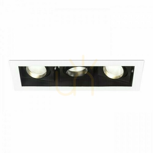 Jelölje be Rendl BONDY III fehér süllyesztett lámpatest, LED 3 × 7 W, 3000 K, R12858