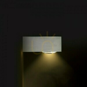 Kültéri fali lámpa Korso I csiszolt alumínium 230 V Led 5 W 120° Ip54 3000 K small 3