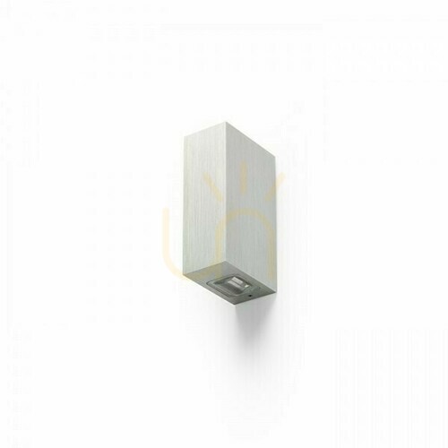 Jelölje be Kültéri fali lámpa Nick Ii Brushed Aluminum 230 V Led 2x3 W 10° Ip54 3000 K