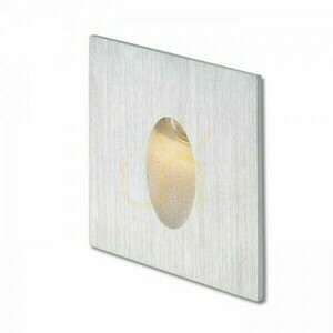 Elica Sq csiszolt alumínium kültéri süllyesztett lámpatest 230 V Led 3 W Ip54 3000 K small 1