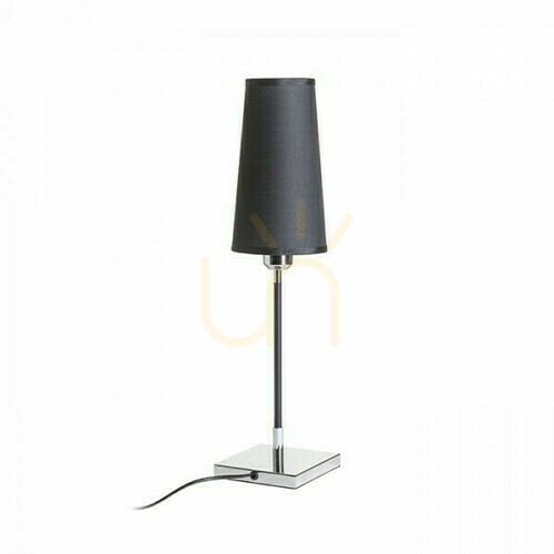 Jelölje be Rendl Lulu fekete/króm E27 LED 8 W asztali lámpa R12465