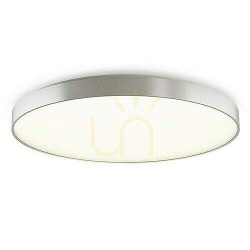 Jelölje be Rendl MENSA R 80 LED mennyezeti lámpa szálcsiszolt alumíniumból, 80 cm, 3000 K