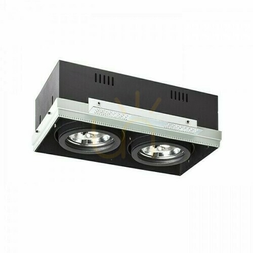 Jelölje be Electra Ii Süllyesztett lámpatest Fekete 12 V G53 2x50 W.