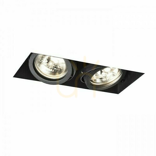 Jelölje be Electra Ii Süllyesztett lámpatest Fekete 12 V G53 2x50 W.