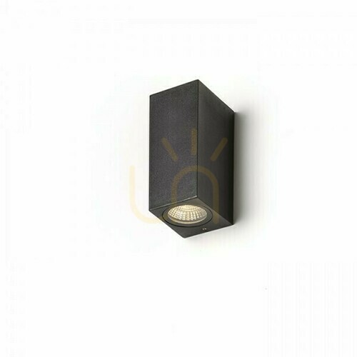 Jelölje be Kültéri fali lámpa Kubi Ii Anthracite 230 V Led 2x3 W 56° Ip54 3000 K