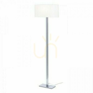 Plaza állólámpa fehér króm 230 V E27 max 15 W small 0