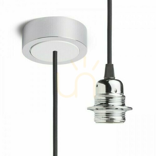 Jelölje be Rendl HEX CHROM függeszték fekete/króm E27 15 W R11940