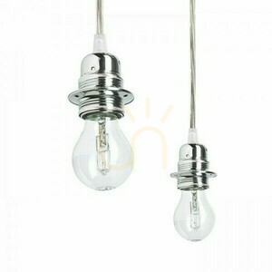 Rendl KOMBIX 6 R11783 függesztékszett, fehér/króm, 6 × E27, 3 m-es kábelek small 2