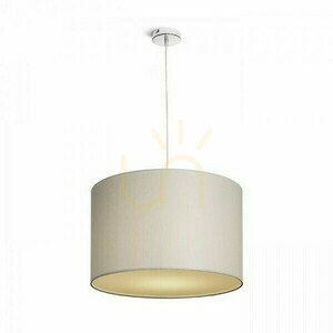 Rendl RON 40/25 lámpaernyő világosszürke chintzből / fehér PVC-vel, E27, 40 cm, R11558 small 2